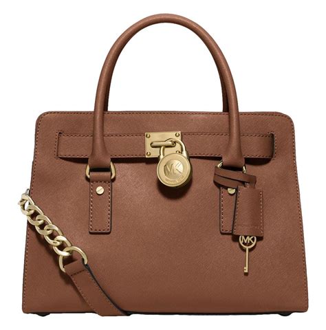 michael kors hamilton satchel bag with gold chain|Michael Kors opened satchel purse.